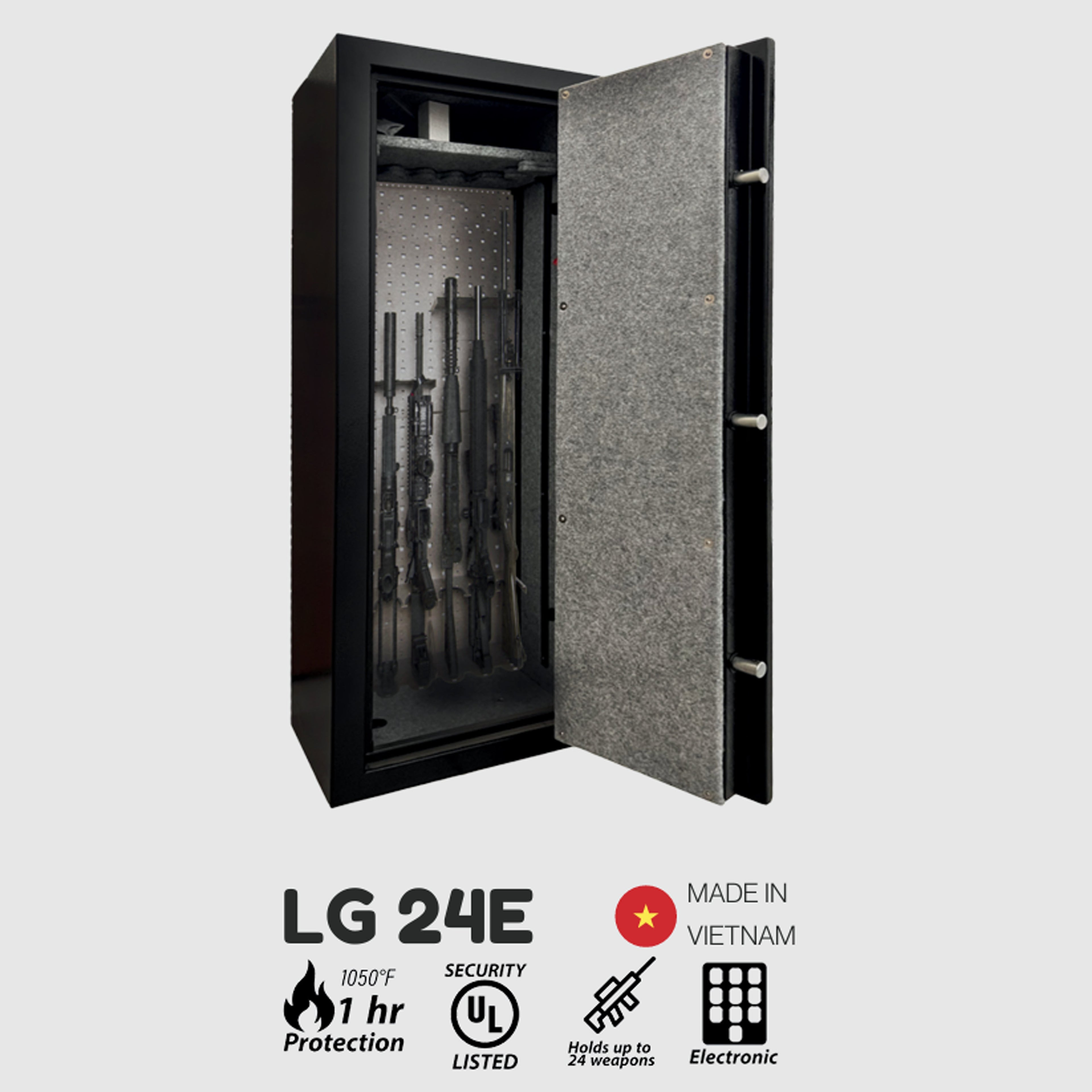 خزنة أسلحة LG24E — سعة 24 سلاح